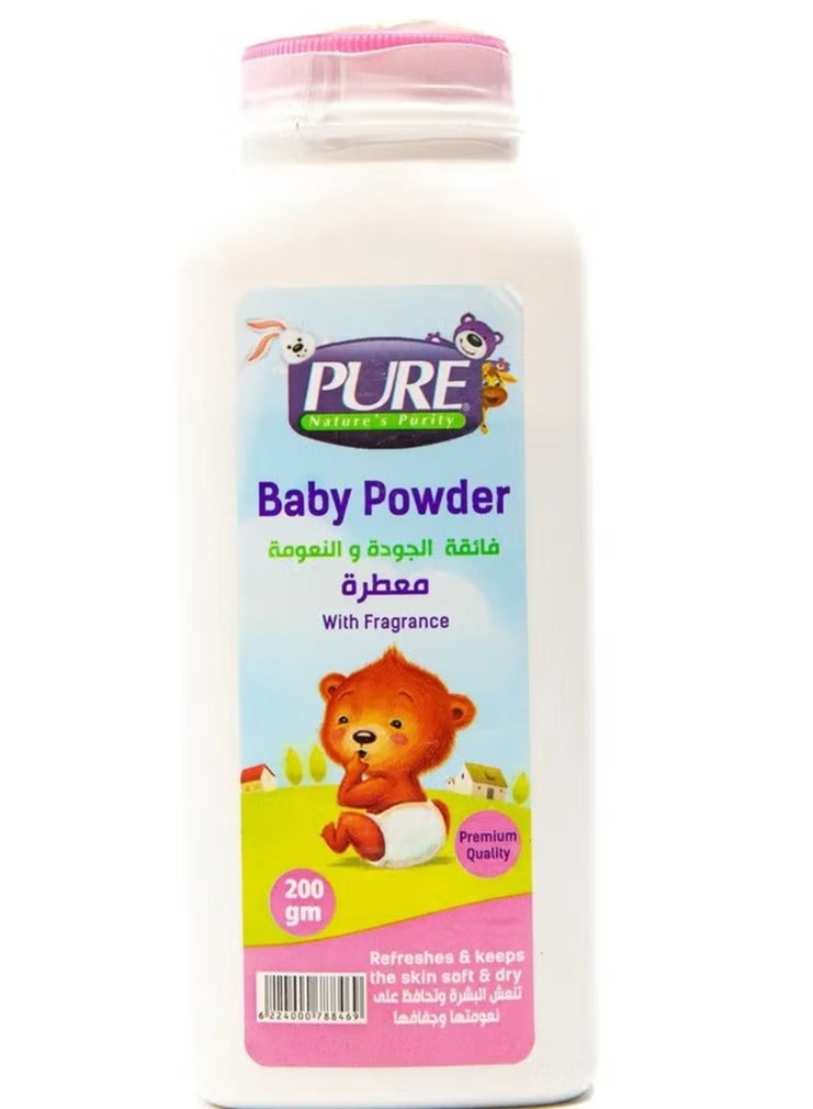 Pure Baby Powder With Fragrance 200 gm - Image 1