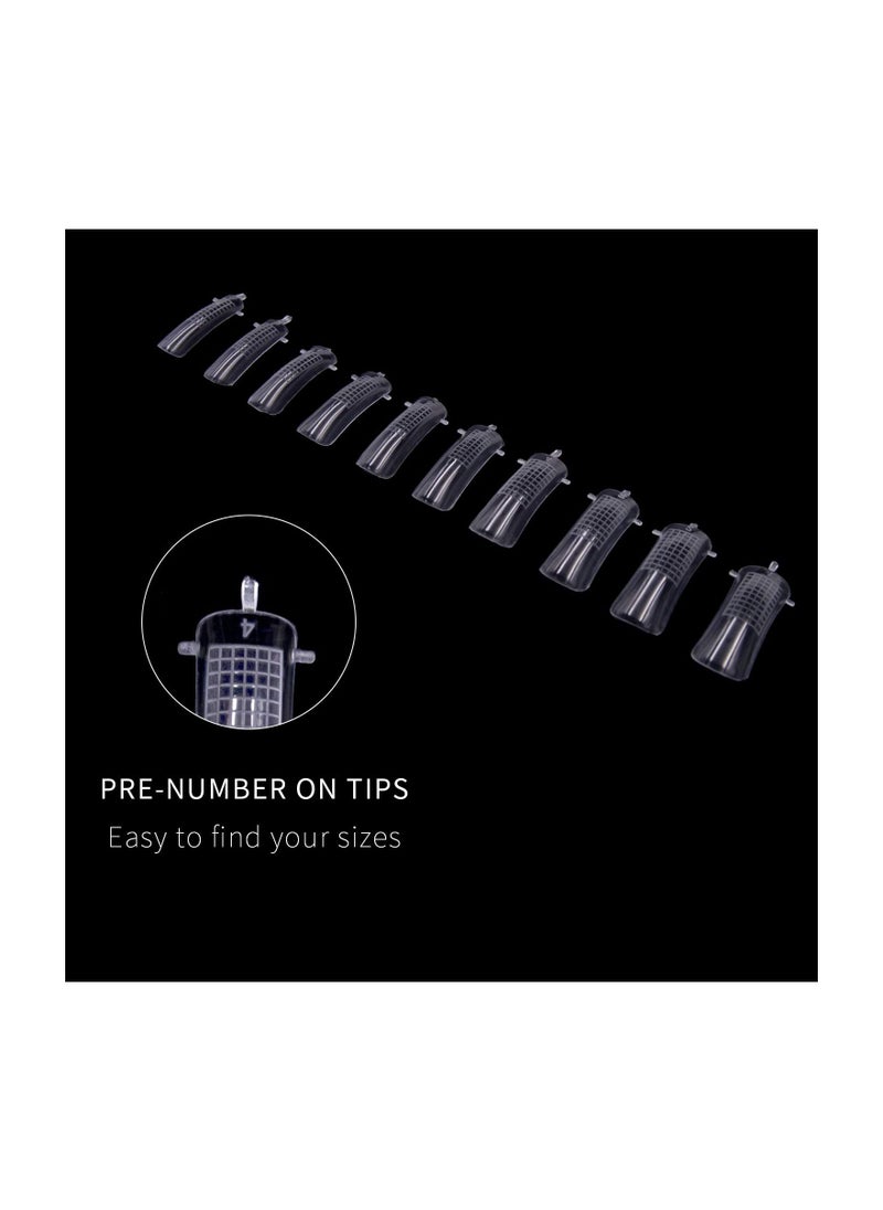 brunson Dual Nail Forms for Poly Extension Gel Pre-shaped False Tips with Scale 120pcs Manicure Tool for Nail Extensions Mold Nail Tips Acrylic Nails False Nails Manicure Tool  - Image 3