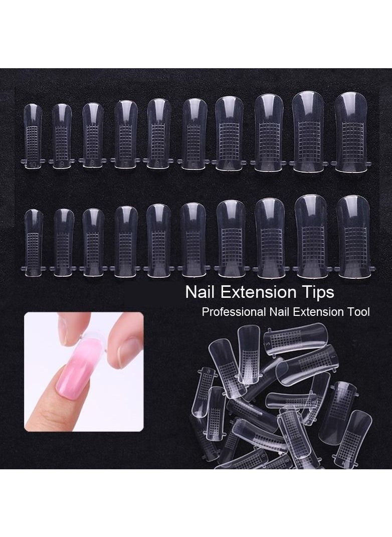 brunson Dual Nail Forms for Poly Extension Gel Pre-shaped False Tips with Scale 120pcs Manicure Tool for Nail Extensions Mold Nail Tips Acrylic Nails False Nails Manicure Tool  - Image 5