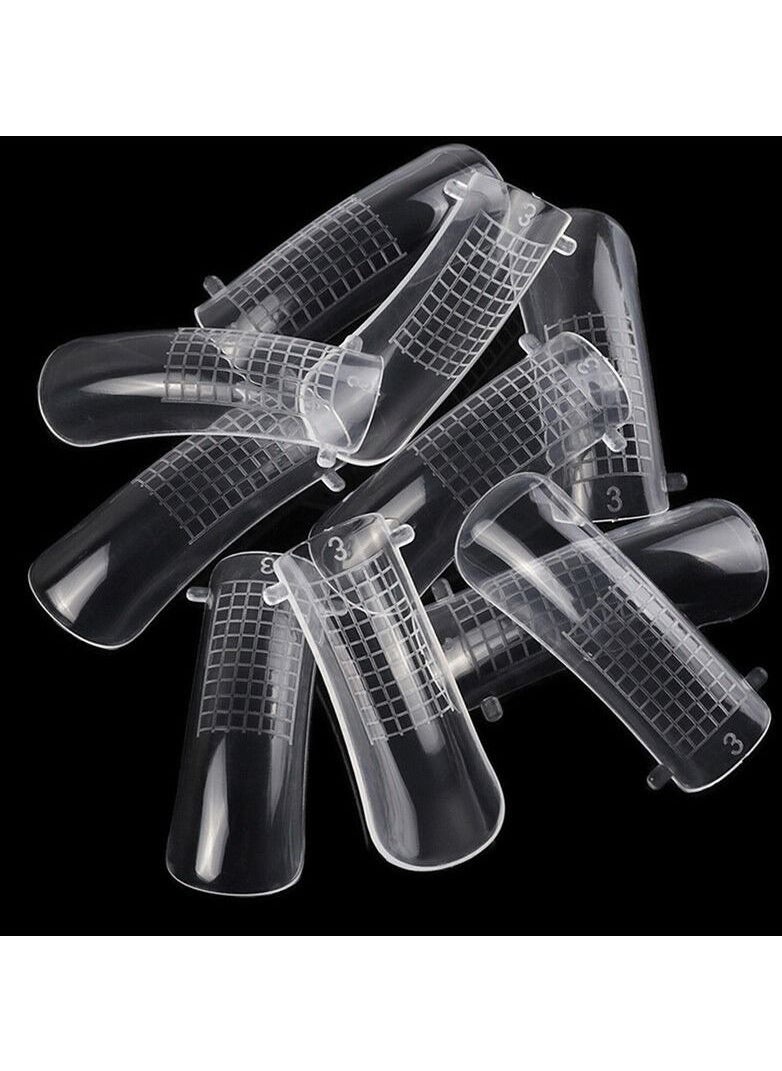 brunson Dual Nail Forms for Poly Extension Gel Pre-shaped False Tips with Scale 120pcs Manicure Tool for Nail Extensions Mold Nail Tips Acrylic Nails False Nails Manicure Tool  - Image 2