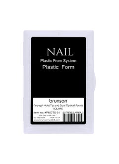 brunson Dual Nail Forms for Poly Extension Gel Pre-shaped False Tips with Scale 120pcs Manicure Tool for Nail Extensions Mold Nail Tips Acrylic Nails False Nails Manicure Tool  - Image 1