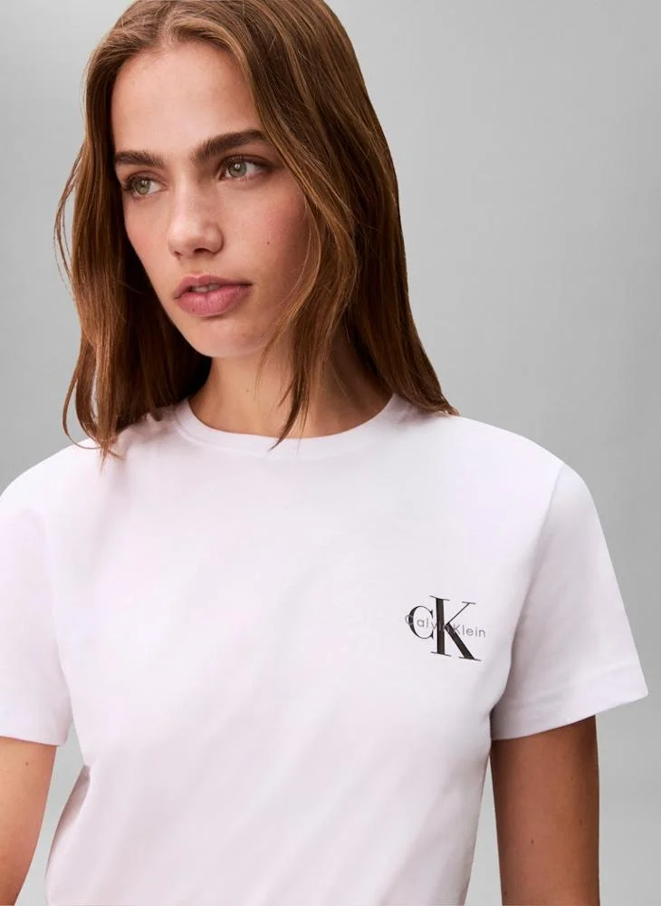 Calvin Klein Jeans 2 Pack Of Logo Crew Neck T-Shirt