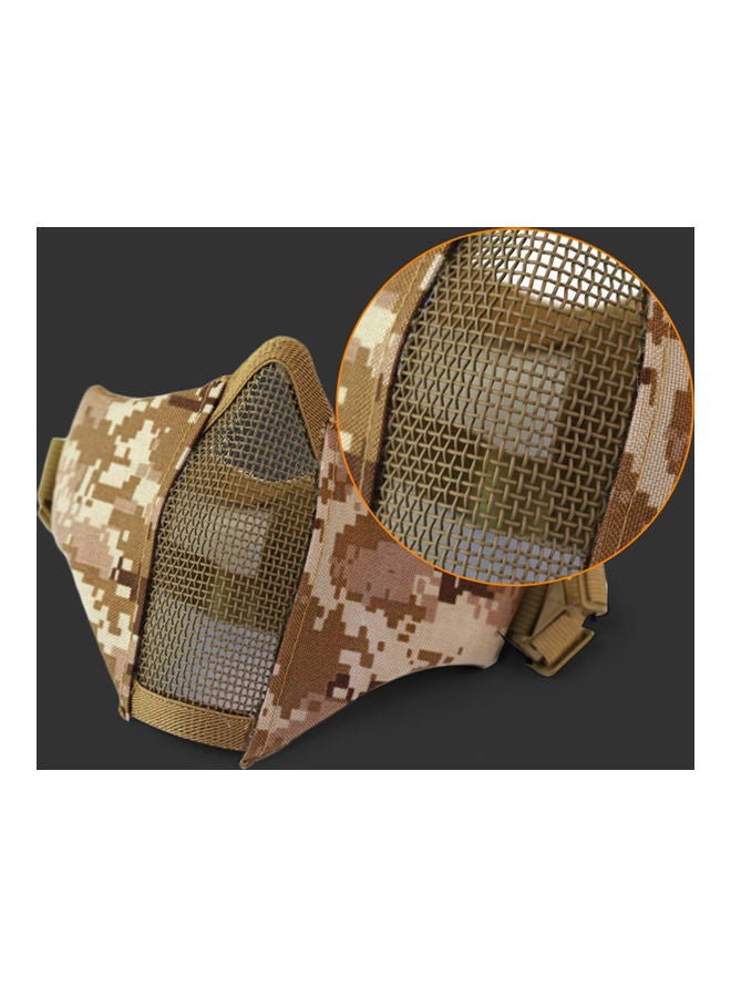 Generic Outdoor Protective Strike Metal Mesh Metal Half Face Tactical Military Mask 20*10*20cm  - Image 5