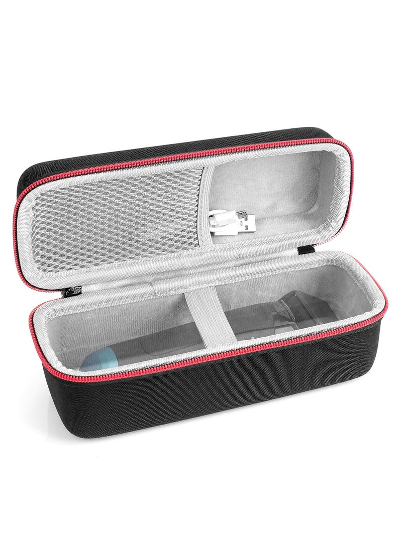 Linkidea - Linkidea Generic Hard Shell Razor Travel Case, Double Zipper Men's Electric Trimmer Shaver Case, Electric Shaving Accessories Storage for Daily Use and Travel, Compatible with Philips 2400 (Black) - Image 1