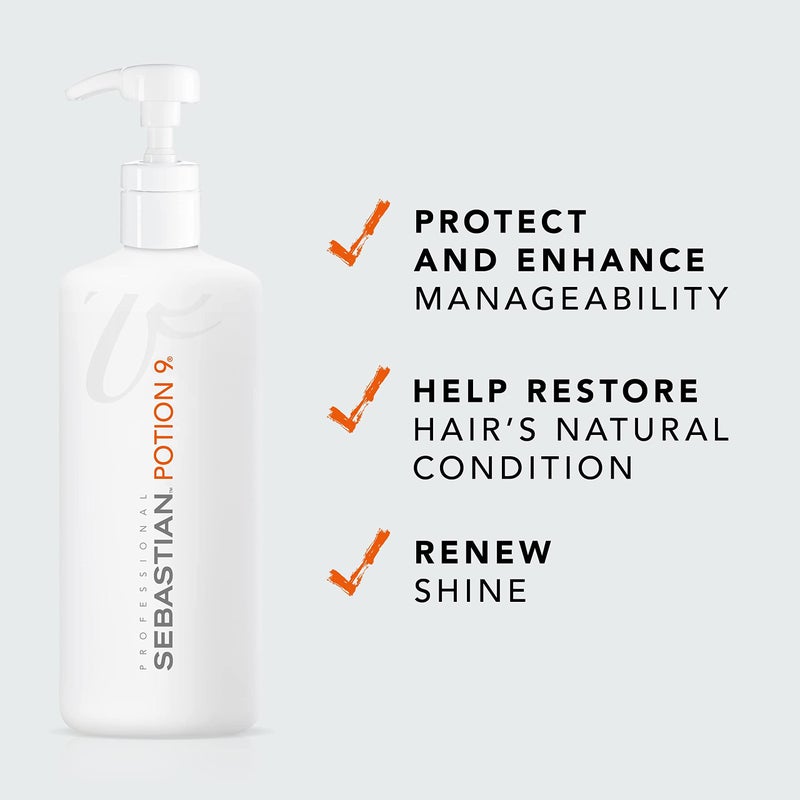 Sebastian Professional Potion 9 Wearable Hair Styling Treatment | Leave-in Conditioner with Flexible Hold | 16.9 fl oz - Image 2