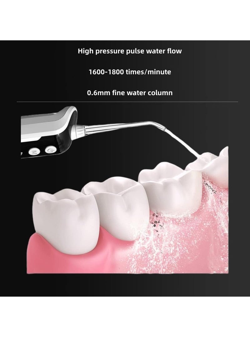 KASTWAVE Water Flosser, Portable Electric Cordless Water Flosser, Water Picks for Teeth Cleaning and Flossing IPX7 with 5 Modes 4 Jets White  - Image 3