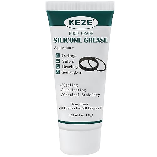 KEZE Waterproof Food Grade Silicone Lubricant Plumbers Grease for Valve Sealant Faucet Pool Lube O Rings Filter 1 oz 1-Pack - Image 1