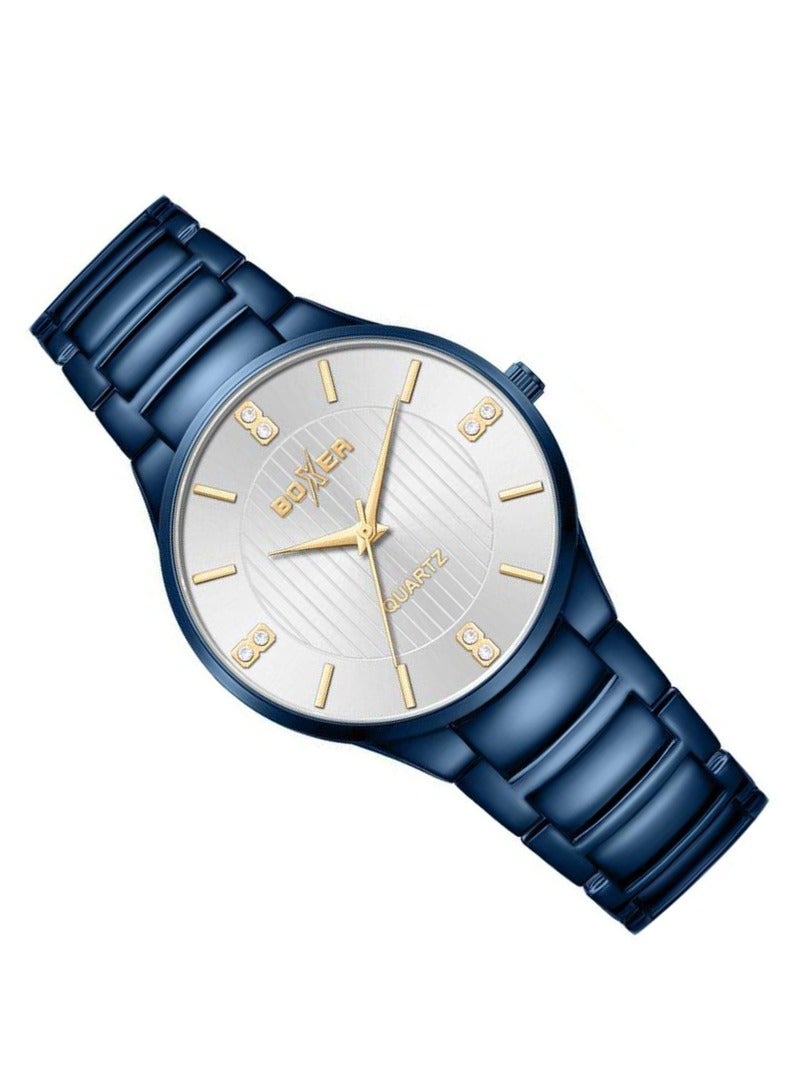 Boxer BX-073-10 Men’s Analog Wrist Watch Stainless Steel Strap – Stylish, Durable & Everyday Wear - Image 2