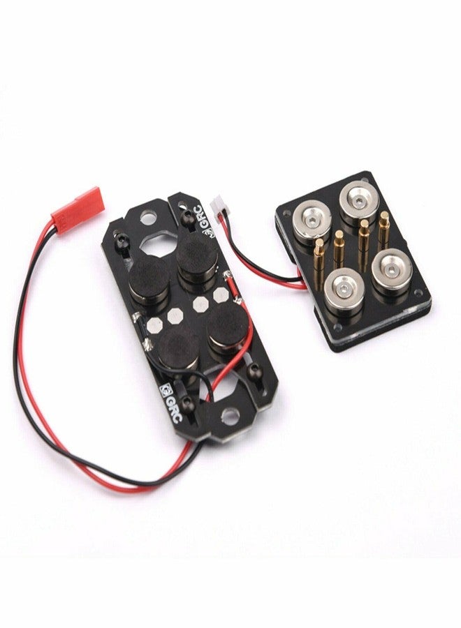 XBERSTAR Magnetic Stealth Invisible Body Shell Post Mount for 1:10 RC Car SCX10 D90 TRX4 (BLACK) - Image 1