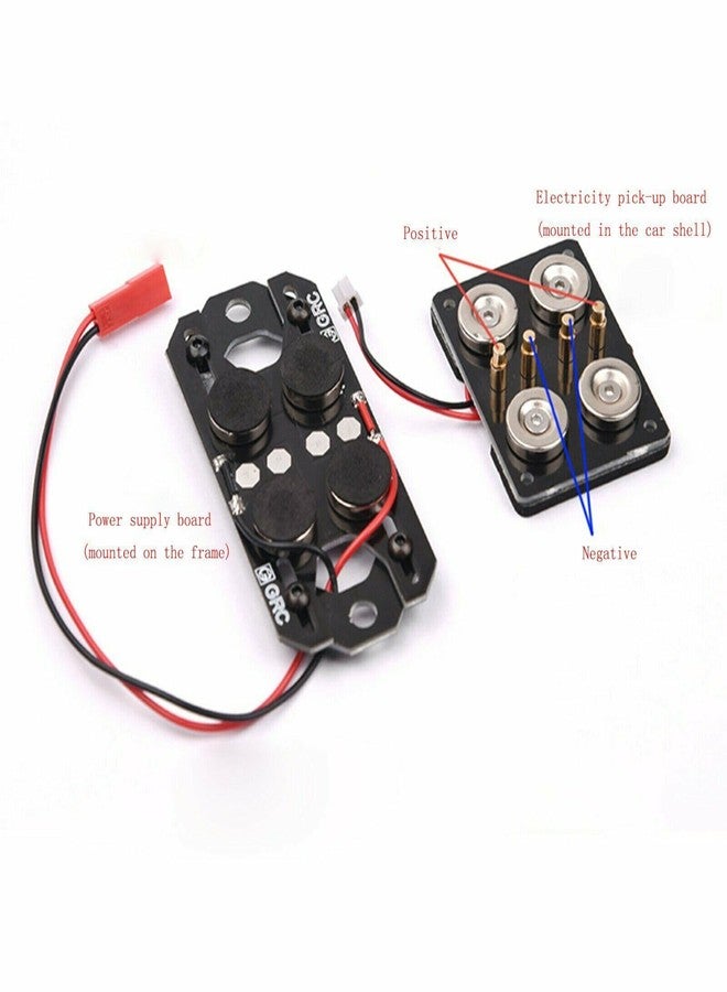 XBERSTAR Magnetic Stealth Invisible Body Shell Post Mount for 1:10 RC Car SCX10 D90 TRX4 (BLACK) - Image 4