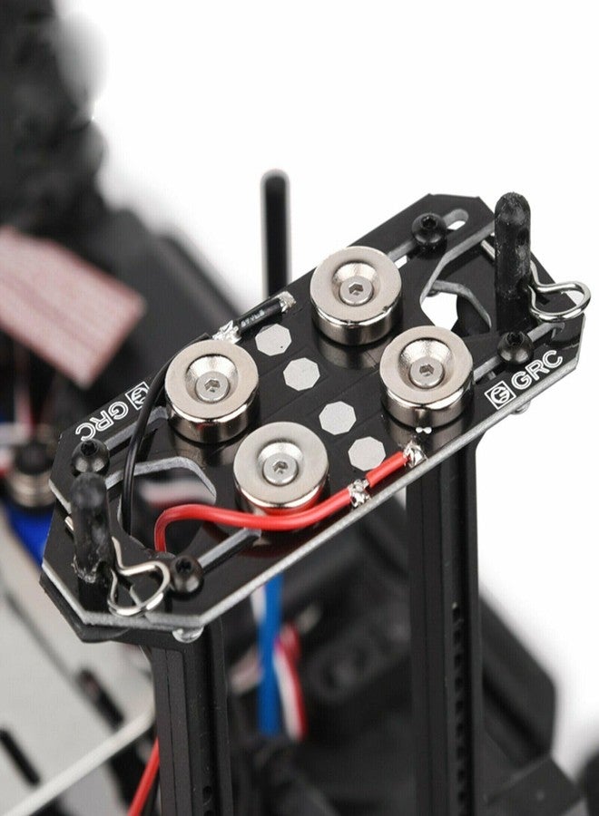XBERSTAR Magnetic Stealth Invisible Body Shell Post Mount for 1:10 RC Car SCX10 D90 TRX4 (BLACK) - Image 5