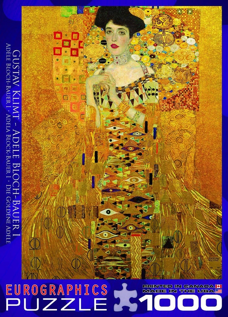eurographics EuroGraphics Portrait of Adele Bloch Bauer by Gustav Klimt 1000 Piece Puzzle 60009947  - Image 4