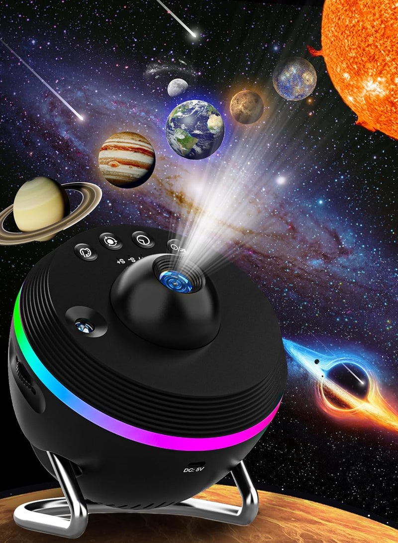 Shopit Meteor and Galaxy Projector, 13 in 1 Planetarium Star Projector Realistic Starry Sky Night Light, Large Projection Area, for Kids Adults Bedroom Ceiling Home Theater Living Room Decor 5th Generation  - Image 2