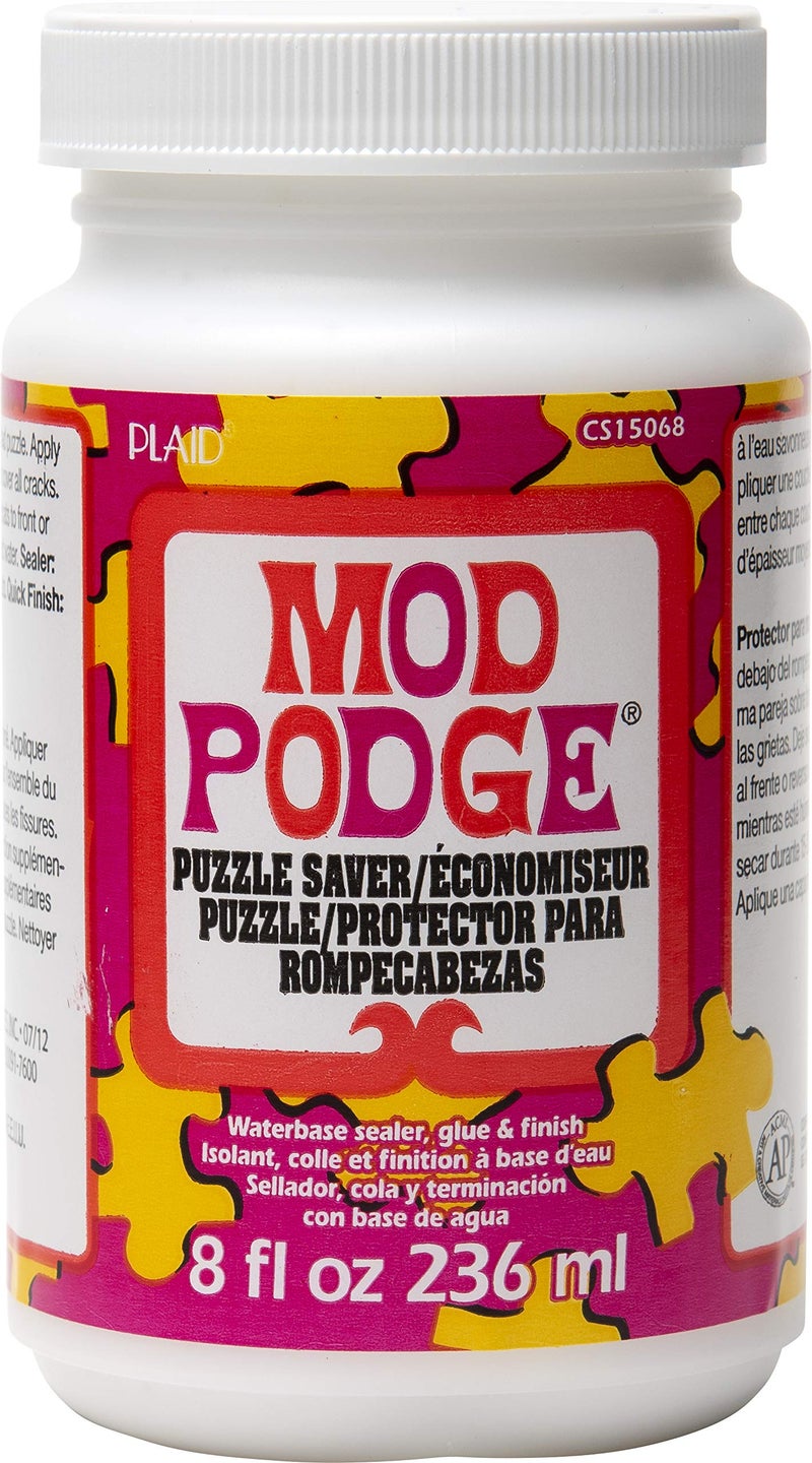 Mod Podge Puzzle Saver (8-Ounce), CS15068, White - Image 1