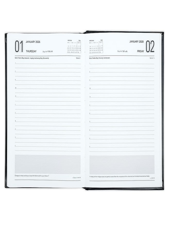 FLYSPACE 2026 New Year Diary | A5 Size | 80 GSM Paper | PU Leather Hardbound | Premium Planner & Journal | Stylish & Durable Notebook for Office & Personal Use - Image 5
