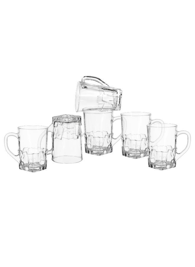 Blink Max BLINKMAX Glass Mug Set – 6 Pieces (9 cm – 130 ml) Elegant Classic Design ☕✨ - Image 4