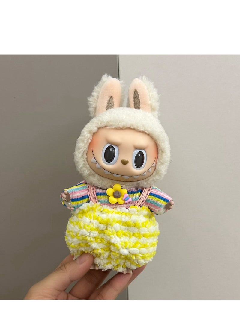 LABUBU Labubu Clothes - Labubu Outfit, Chic Style Set for Labubu Dolls, 17cm Doll Clothes Suitable for Labubu Dolls Accessories 