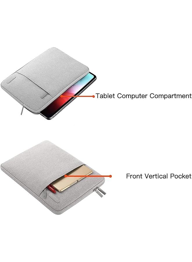 Mosiso Tablet Sleeve Case Compatible With Ipad 10Th 10.9 Inch Air 5Th 10.9 Pro 11 M2 9 8 7 10.2 Air 4 10.9 Air 3 10.5 9.7 Polyester Vertical Bag Gray - Image 4