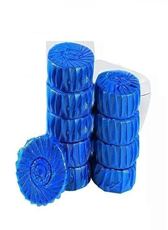 JD PRO Automatic flushmatic Disinfect Toilet Cleaning Tablet, Toilet Bowl Cleaner Tablet, Toilet Deodorizer Bathroom Cleaner Tablet (Pack of 10 Pcs, Color: Blue) - Image 1