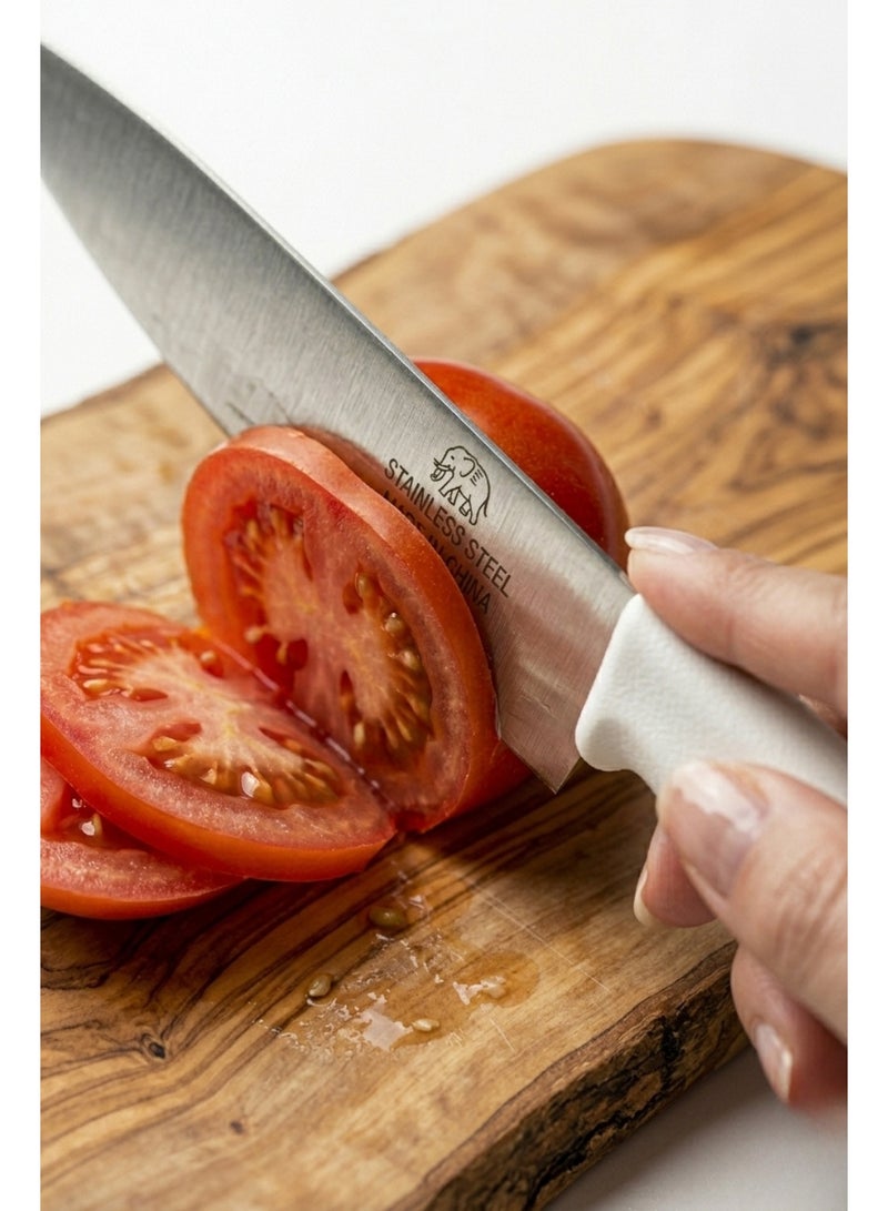 Stainless Steel Kitchen Knife – 32 cm – Made in China – Multipurpose Sharp Knife for Home & Restaurant - Image 3