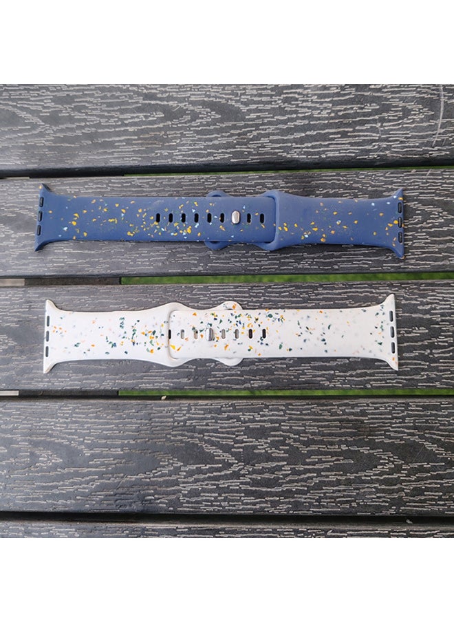 Generic - Fashionable Silicone Printed Particle Smart Watch Strap Suitable For Apple For Applewatch Amazon-Color:Other Oem Customized Colors - Image 1
