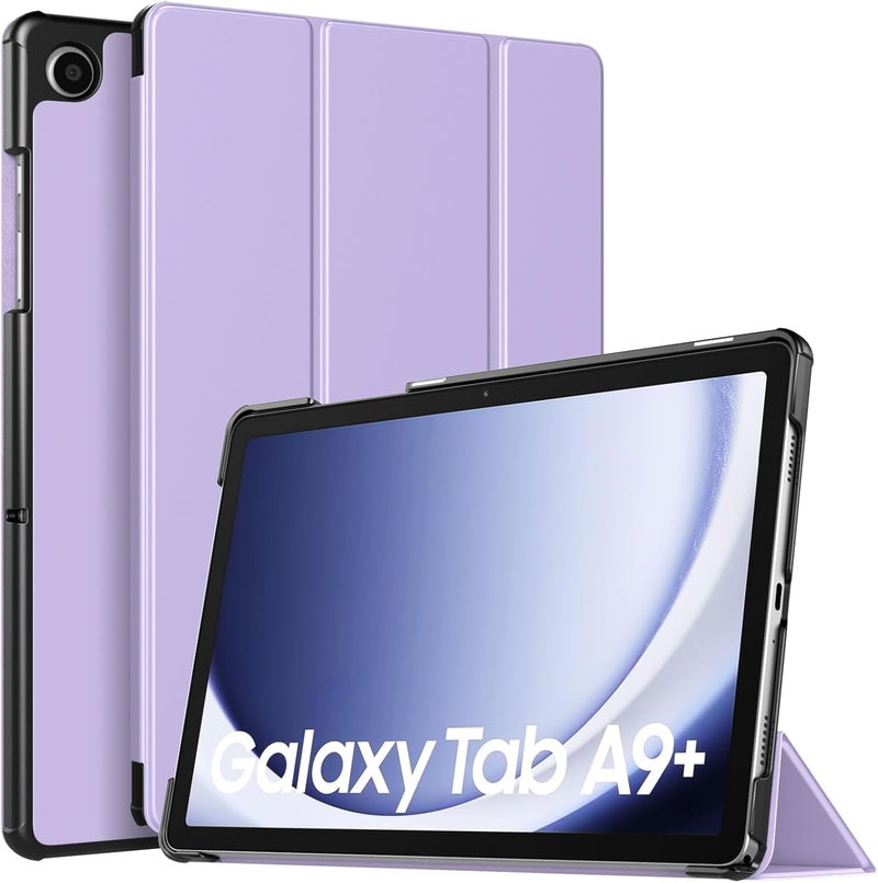 CERLINK Samsung Galaxy Tab A9+/A9 Plus Smart case 11 Inch 2023, Slim Lightweight Stand Hard Back Shell Protective Cover for Galaxy Tab A9+ Tablet (Purple) - Image 1