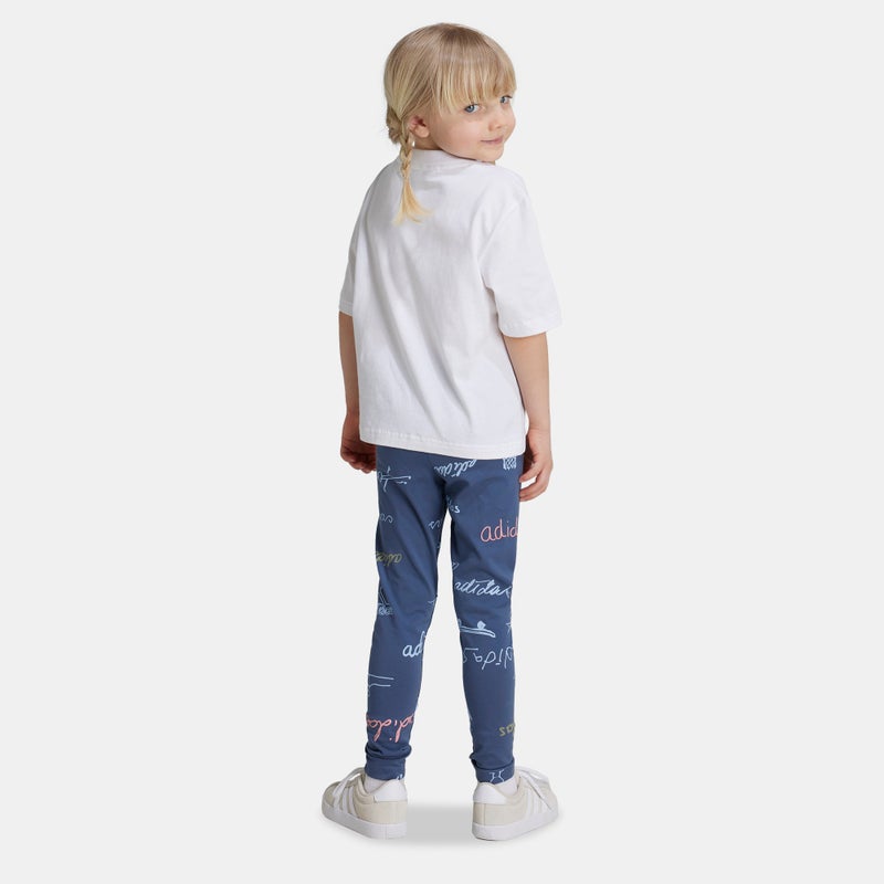 Adidas Kids' Brand Love T-Shirt and Leggings Set (Young Kids) - Image 2