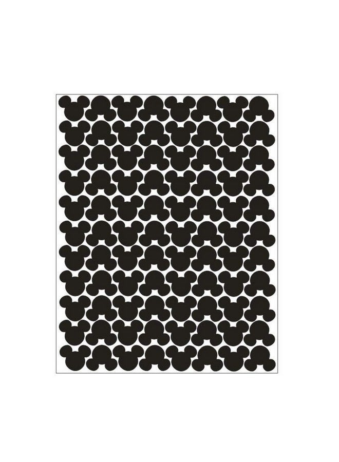 MEYA 176Pcs Cartoon Mickey Mouse Head Art Wall Decals For Kids Room Boy Bedroom Vinyl Wall Decor Nursery Kids Wall Stickers (Black) - Image 4
