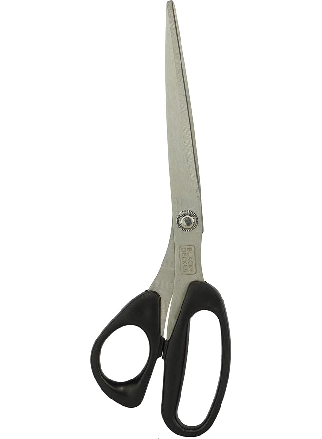 BLACK+DECKER 10 Inch Universal Straight Handle Stainless Steel Scissors Black Bdht81569 2 Years Warranty - Image 1