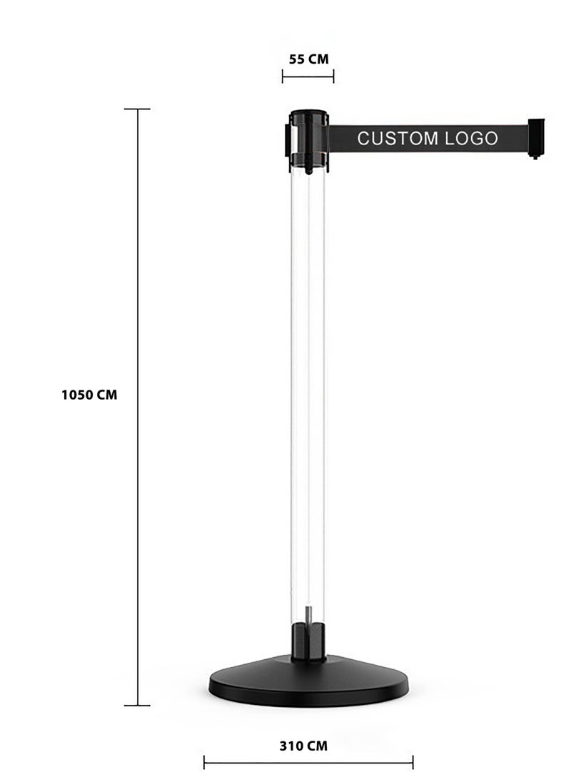 Patron Clear Retractable Barrier - Image 1