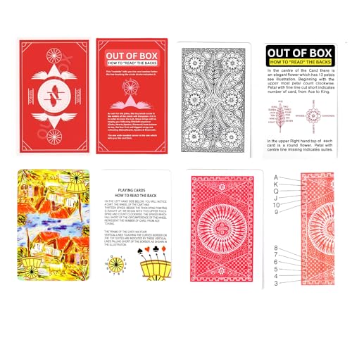 Out of the Box Out Of Box 4 Set Magic Spy Playing Cards Secret Trick Password for Every Card Best for Flash Game, Teen Patti, Rummy, Paplu, Magic Shows - Image 1