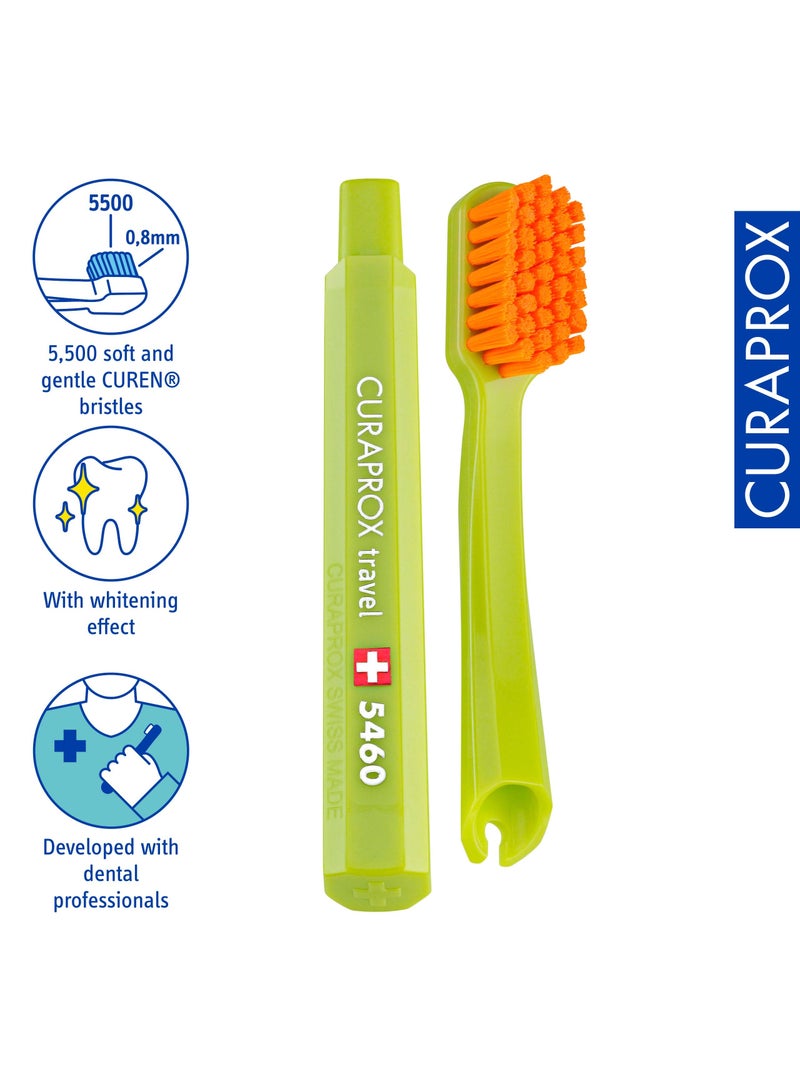 CURAPROX Travel-Set Magenta. Set includes Travel Toothbrush CS 5460, 10ml Be You Toothpaste, Interdental Brush CPS prime 07, CPS prime 09. - Image 3