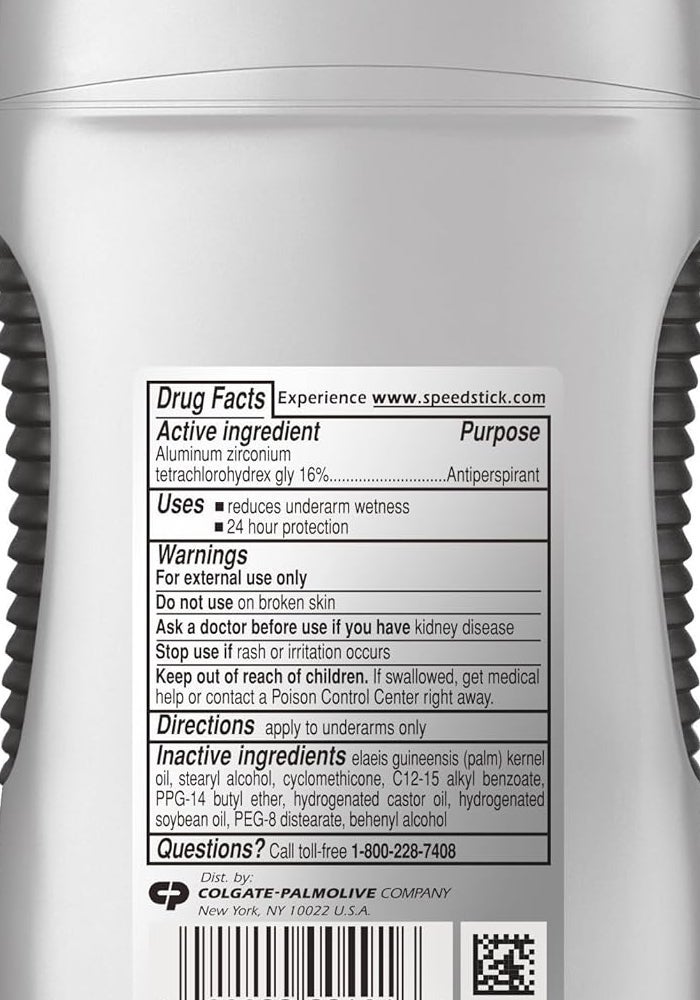 Speed Stick Power Unscented Antiperspirant Deodorant for Men - 3 Ounce, Pack of 6 - Image 2