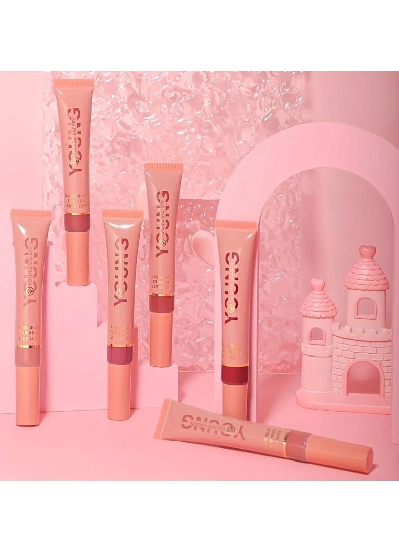 يونج فيجن γليز شفرة جديد مع فرشة فومي | غليز شفرة متسقطة保湿ية (6 ألوان متاحة) | هدية zawاجي | هدية عيدية[01] - Image 3