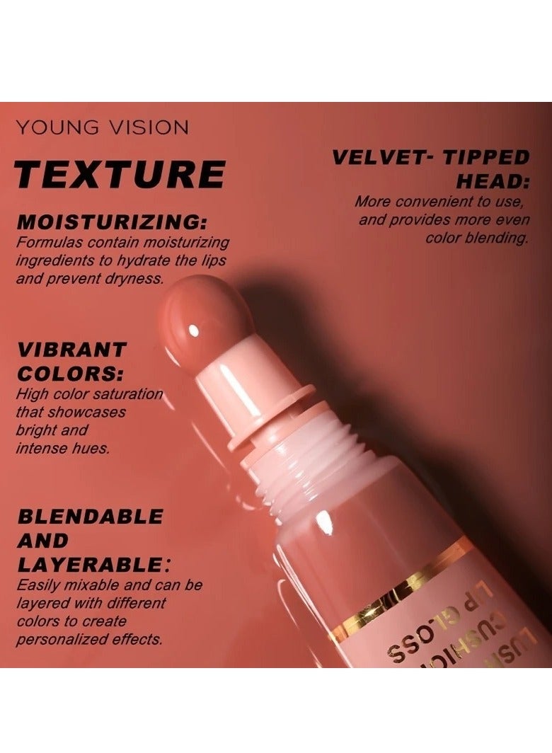 يونج فيجن γليز شفرة جديد مع فرشة فومي | غليز شفرة متسقطة保湿ية (6 ألوان متاحة) | هدية zawاجي | هدية عيدية[01] - Image 4