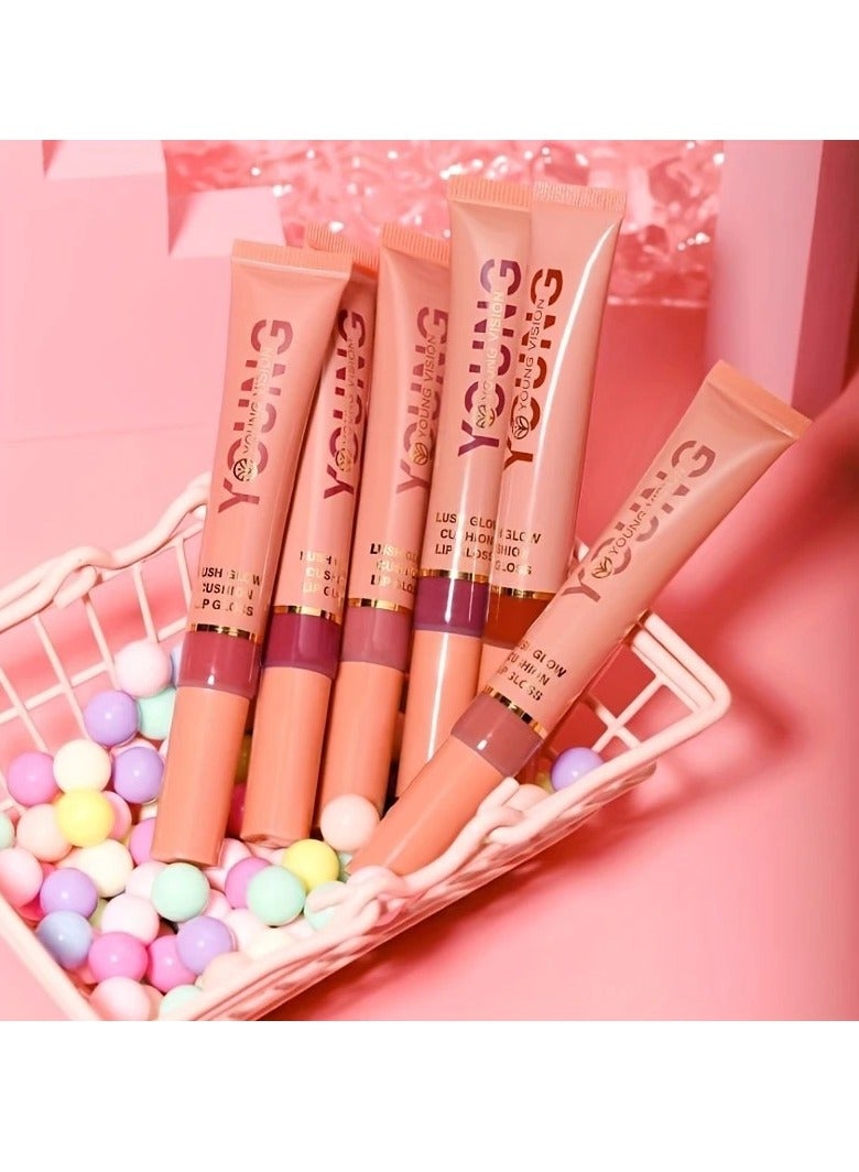 يونج فيجن γليز شفرة جديد مع فرشة فومي | غليز شفرة متسقطة保湿ية (6 ألوان متاحة) | هدية zawاجي | هدية عيدية[01] - Image 5