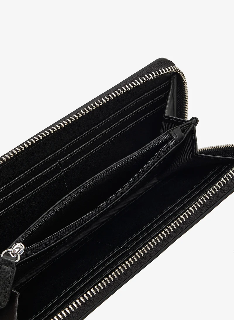 Love Moschino Logo zip through long wallets