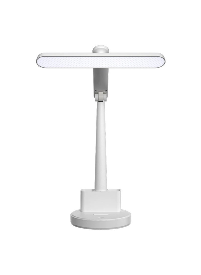 LOOPITYS - Learning lamp, home LED lamp, touch desk lamp with 3 color modes and stepless dimming, dimmable desk lamp with pen style phone holder (battery capacity: 2000mAh, with charging cable) - Image 1
