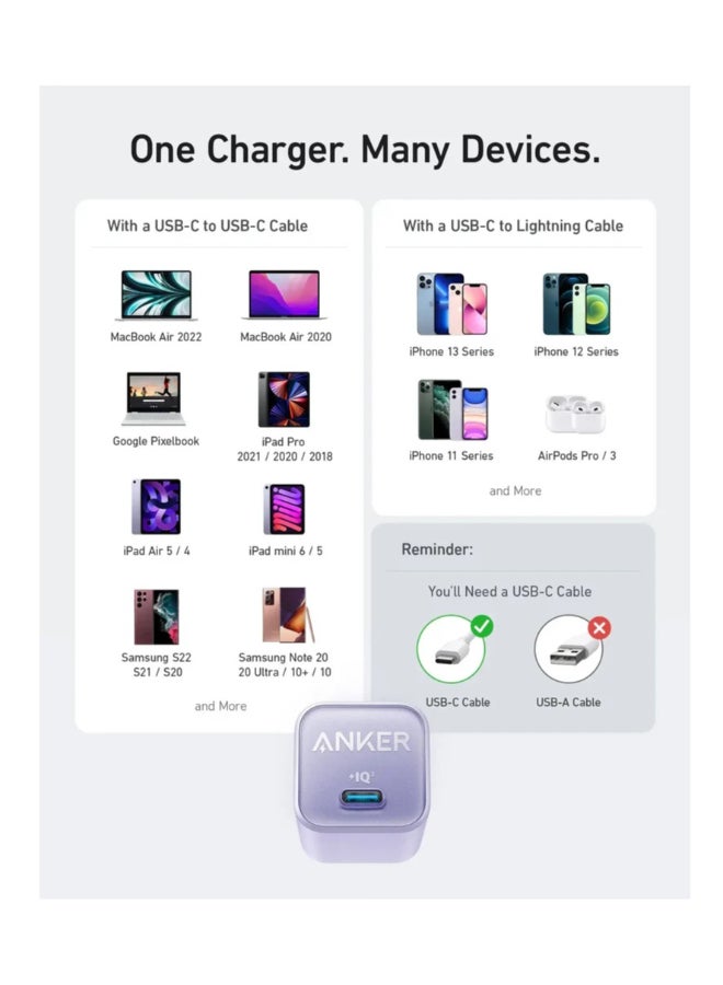 Anker B2639 - Charger 30W With Type-C To Type-C Cable - Image 4