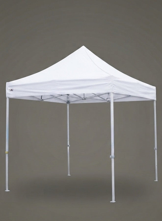 Heavy-Duty Pop-Up Canopy Tent - 3x3m Outdoor Gazebo with Waterproof Parachute Fabric, Steel Frame, White - Image 2