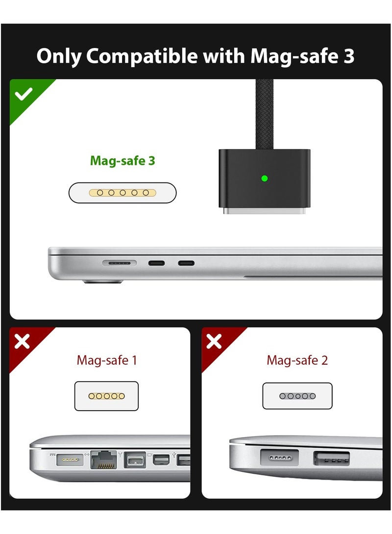 Anmi USB-C to Mag Safe 3 Cable 6.6ft/2M (Black) - Image 3