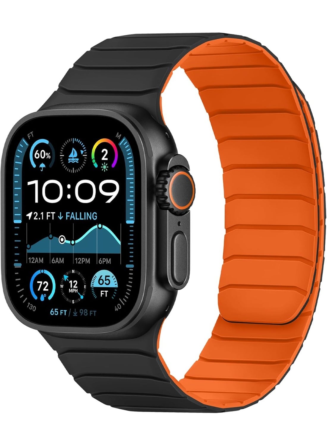 TEMPO Magnetic Silicone Bands Compatible with Apple Watch 49mm 46mm 45mm 44mm 42mm Soft Silicone Replacement Loop Wristband for iWatch Ultra 3 2 1 SE Series 11 10 9 8 7 6 5 4 3
