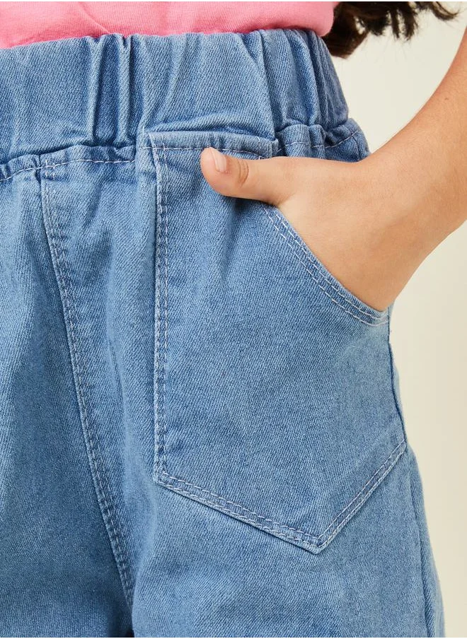 ستايلي Pocket Detail Paperbag Waist Jeans