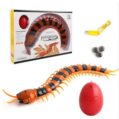 Tsiodot Simulation RC Centipede Remote Control Electric Animal Insect Toy Large Realistic Prank Gift for Kids Christmas Birthday - Image 1