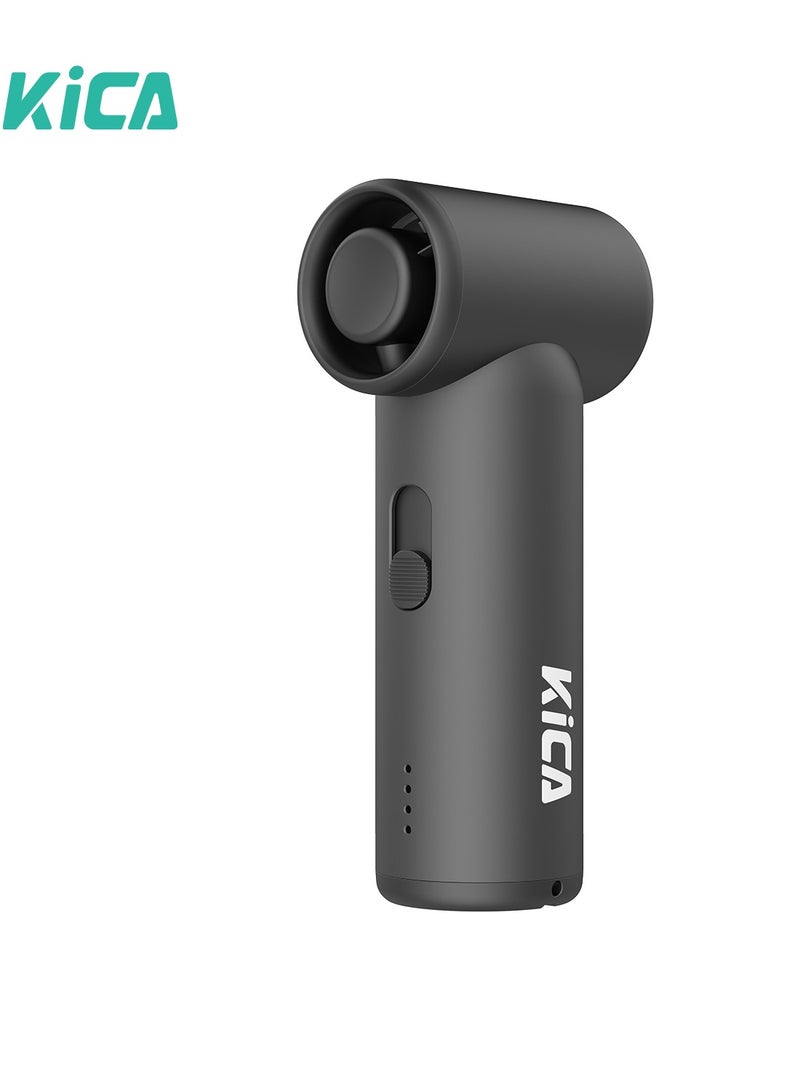 KiCA مروحة كيكاجيت ميني المحمولة، مروحة توربو قابلة للشحن، تحكم في السرعة بلا خطوات، تدوم 13 ساعة، مروحة صغيرة خفيفة الوزن بحجم الجيب للسفر/التبريد في الهواء الطلق - Image 1