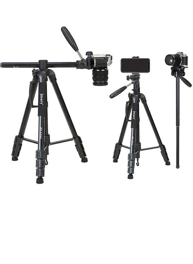 Jmary KP-2294 Multifunctional Professional Tripod With Multi Angle Adjustment Black - Image 1