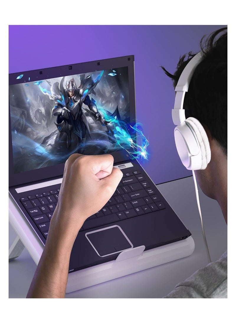 Laptop Cooling Stand, Gaming Laptop Cooling Pad with Innovative Semiconductor Refrigeration & 2 Turbo Fans, Laptop Cooler Pad Adjustable 6-Level Height, Compatible with All Laptops Under 21''