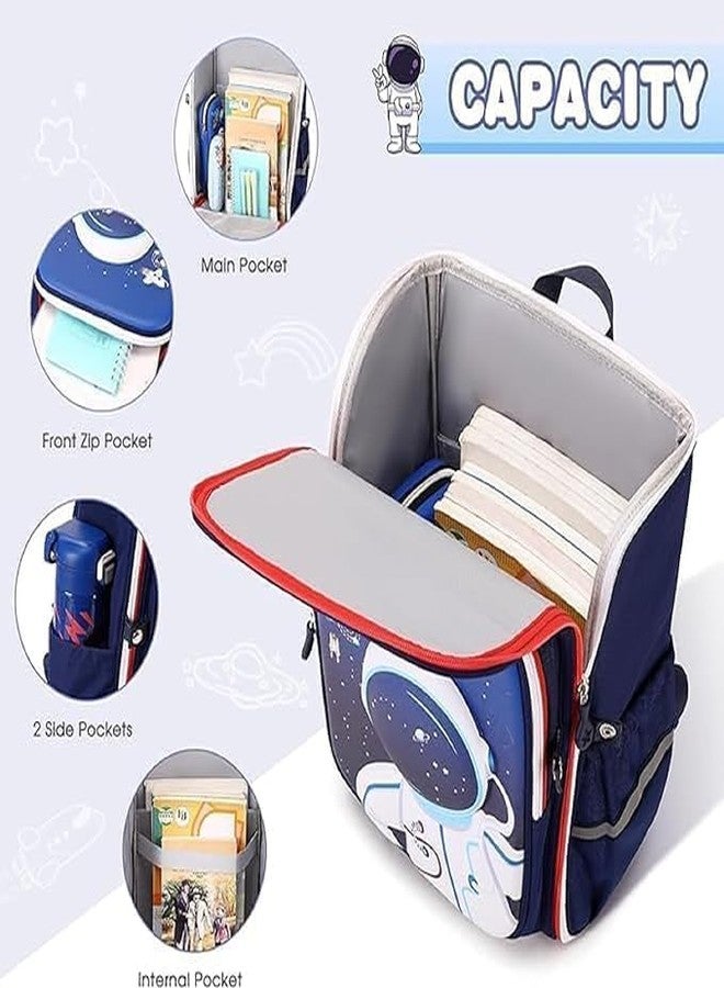 Sky Tech® Space Astronaut Theme Backpack 3D for Kids Boys & Girls Stylish and Durable Water-Resistant Large Capacity backpack for School Bag Travel, Camping, perfect for gift for Kids (5 To 12 Years) - Image 2