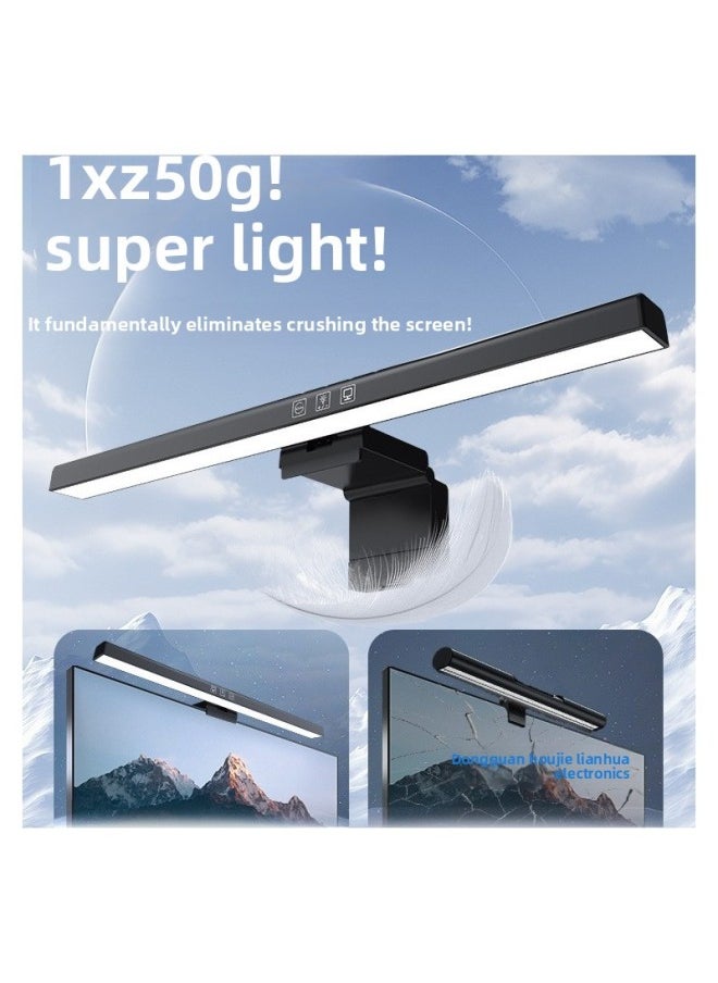 Generic - Screen Hanging Lamp Screen Lamp Desktop Monitor Eye Protection Lamp Learning Work Anti-reflective Computer Lamp Hanging Lamp Lighting-Specifications: Remote Control Adjustment + Full Spectrum Ra99 + Supreme Eye Protection⭐Thin And Thick Screen Universal - Image 1