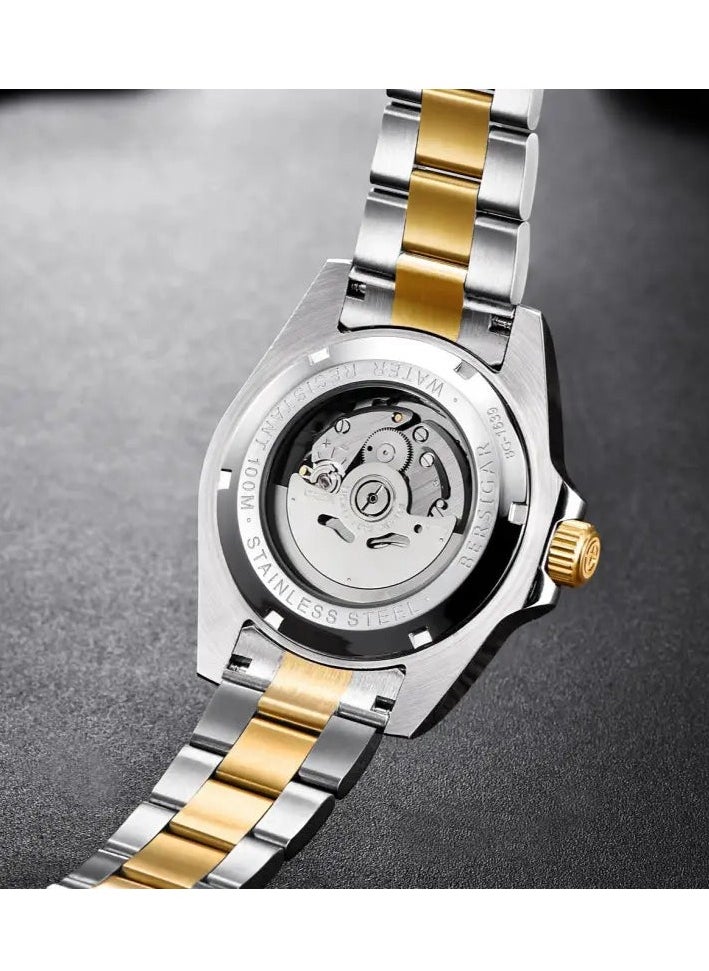 بيرسيجار ساعة Bersigar BG-1639 Luxaura Design من الفولاذ المقاوم للصدأ ميكانيكية مقاومة للماء  - Image 4